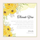 Plantable Yellow Ornamental Thank You Cards